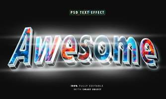 Awesone 3D Editable Text Effects psd