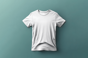 T-shirt mockup. White blank t-shirt front and back views male clothes wearing clear attractive apparel t-shirt models template Generative AI psd