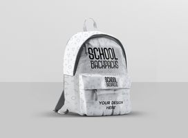 School Backpacks Mockup psd