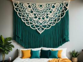 AI generated Intricate and Vibrant Wall Hangings to Add Personality to Your Home. AI Generated. photo