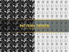 Beautiful flower collection with roses patterns. vector