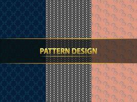 Floral and geometric pattern design. Pattern is clean usable for wallpaper, fabric, printing. vector