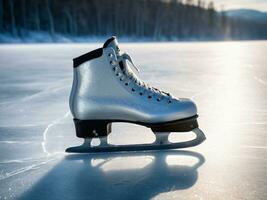 ai generado congelado serenidad bailando en hielo. ai generado. foto