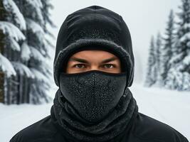 AI generated Brave the Cold Insulated Balaclavas for Extreme Weather. AI Generated. photo