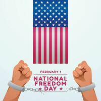 National Freedom Day design template good for celebration usage. america freedom banner template. vector eps 10. banner template.