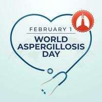 World Aspergillosis Day design template good for celebration usage. lung vector template. vector eps 10.