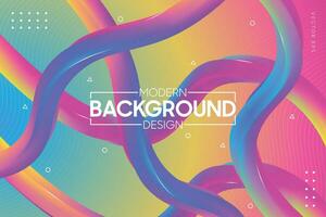 Vector abstract wave line colorful landing page flat background vector design