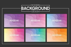 Vector abstract wave line colorful landing page flat background vector design