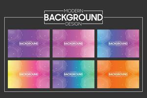 Vector abstract wave line colorful landing page flat background vector design