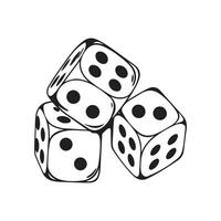 Dice Vector Image, Art and Design