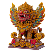 ai generiert Barong Statue isoliert auf transparent Hintergrund png