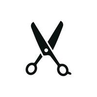 Scissors icon isolated on white background vector