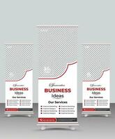 Business promotion Roll up banner,Modern x-banner and flag-banner advertising,Business Roll Up Set,Modern Exhibition roll-up design,Business Roll up banner vertical template design. vector