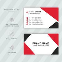 Professional business card template Modern and clean business card template Clean style modern business card template vector