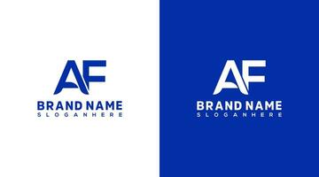 Letter A F logo design. This logo is very suitable for any kind of business or industry that is engaged in any field. vector