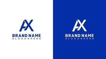 Initial Letter AX Logo Design Template. Abstract Letter AX Logo Design vector