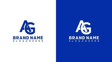 Letter AG logo design. This logo incorporate with abstract typeface in the creative way. It will be suitable for which company or brand name start those initial. vector