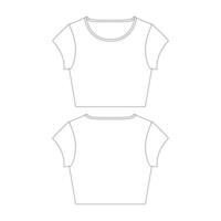 template training tee vector illustration flat design outline clothing collection