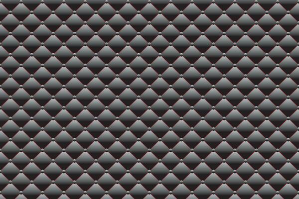 illustration abstraction of black square and circle shapes gradient with red background.