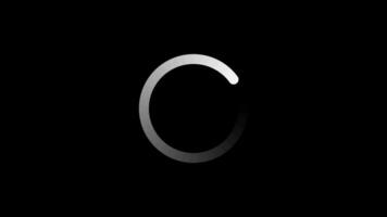 Circle Loading icon loop out animation with dark background. video