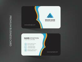 Elegant modern business card template layout vector