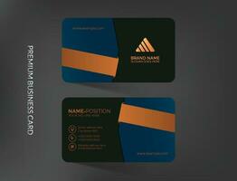 Luxury business card template design vector