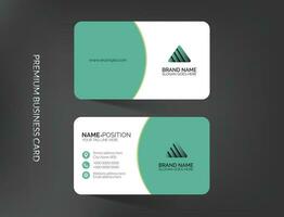 Elegant business card template design vector