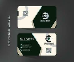 Rounded corner business card vector