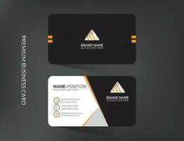 Modern business card and name card horizontal simple clean template vector design