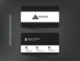 Clean and unique professional business card template design vector