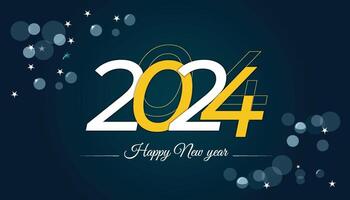 Abstract monochrome happy new year background vector