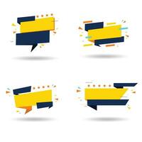 Yellow Blue Tag sale Price good quality concept design coolection set vector