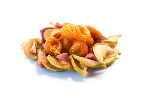 handful of sweet natural organic dried fruits photo