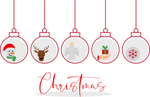 Kerstmis achtergrond met hangende bal decoratie en copyspace png