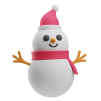 muñeco de nieve 3d ilustración png