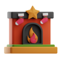 Fireplace 3D Illustration png
