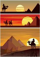 The Pyramids Set vector