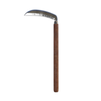 knife with a wooden handle on a transparent background png