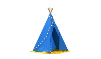 Camping tent isolated 3d png