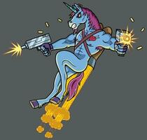 Unicorn Killer Shooting vector