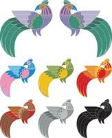 Decorative Birds Set vector