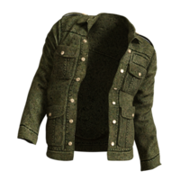 Green jacket isolated png