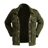 Green jacket isolated png