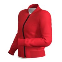 red jacket with zipper isolated png