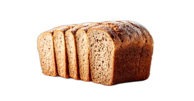 ganze Korn Brot Isolation. Korn Brot auf ein transparent Hintergrund ai generativ png