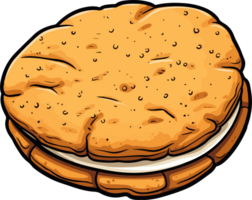 AI generated Biscuit clipart design illustration png