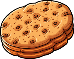 AI generated Biscuit clipart design illustration png