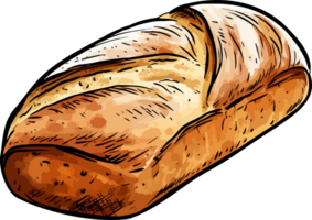 ai gegenereerd brood clip art ontwerp illustratie png