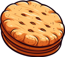 AI generated Biscuit clipart design illustration png