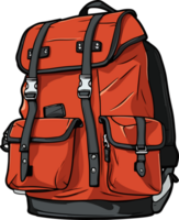 AI generated Backpack clipart design illustration png